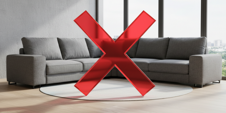 Adeus, sofá em L: por que os modelos curvos e orgânicos são os novos favoritos das salas pequenas