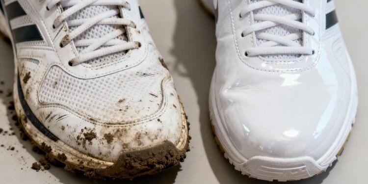 Poucos sabem o truque para limpar tênis brancos em casa sem danificá-los