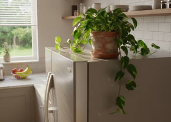 O que significa colocar uma planta em cima da geladeira, segundo Feng Shui