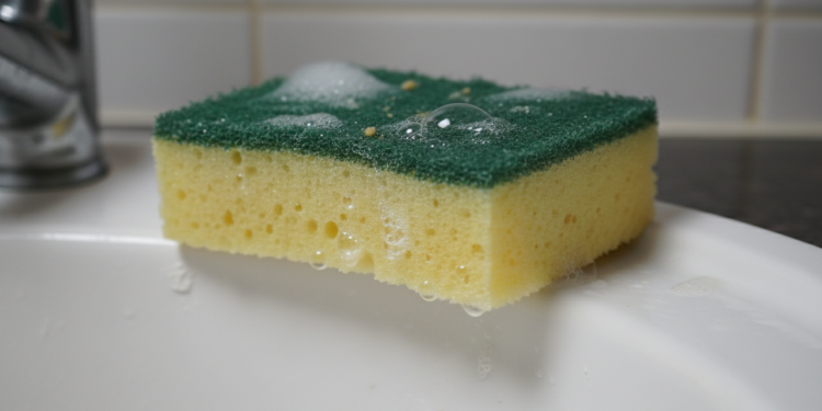 Por que você não deve lavar, e sim trocar a espoja da cozinha segundo especialistas