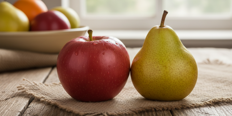 Maçã ou pera: qual fruta é melhor para a saúde intestinal?