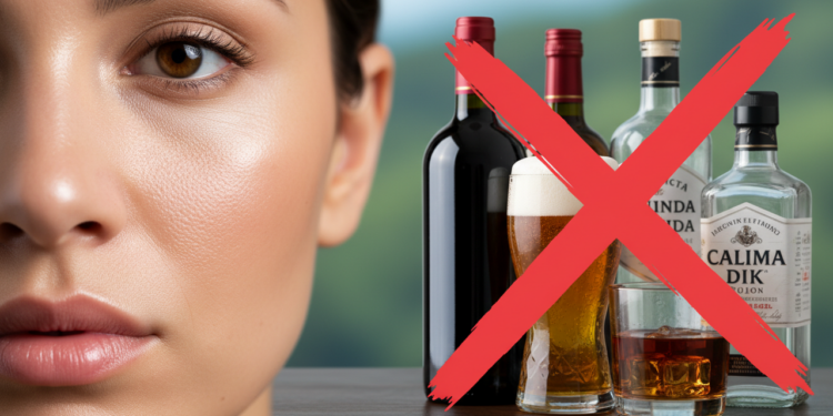 Veja o que acontece com sua pele quando você para de beber álcool