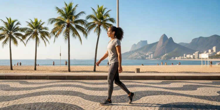 A distância diária certa para caminhar para melhorar o condicionamento físico, de acordo com pesquisas