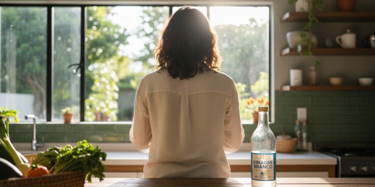 Por que você deve lavar o cabelo com vinagre branco pelo menos uma vez no mês (não é pelo brilho)