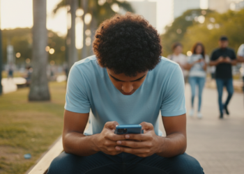 Você pode estar com o peso de uma criança de 8 anos no pescoço por simplesmente mexer no celular