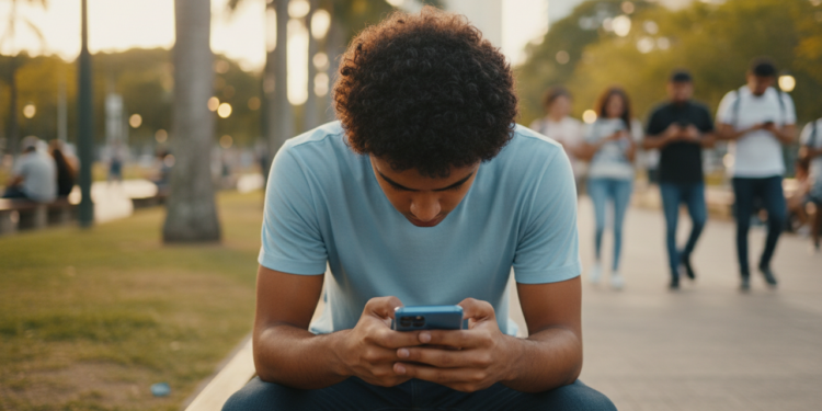 Você pode estar com o peso de uma criança de 8 anos no pescoço por simplesmente mexer no celular