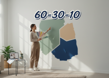 A regra 60-30-10: a fórmula matemática para combinar cores sem parecer um carnaval