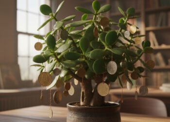 Poucos sabem por que recomendam pendurar moedas em plantas e para que serve
