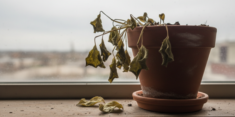 O que significa quando a planta murcha rápido mesmo com rega?