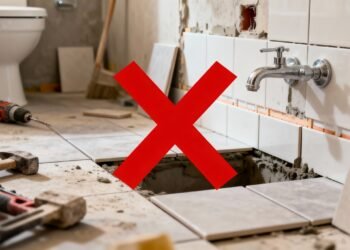 Renove o banheiro antigo sem quebra-quebra usando esse material que cobre azulejos velhos e seca de um dia para o outro sem sujeira