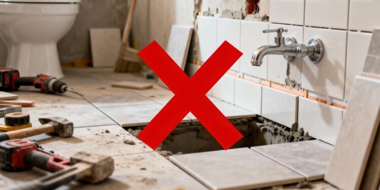 Renove o banheiro antigo sem quebra-quebra usando esse material que cobre azulejos velhos e seca de um dia para o outro sem sujeira