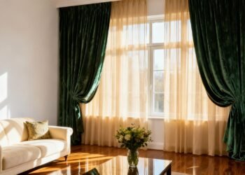 O erro comum ao escolher cortinas que faz a sala parecer menor