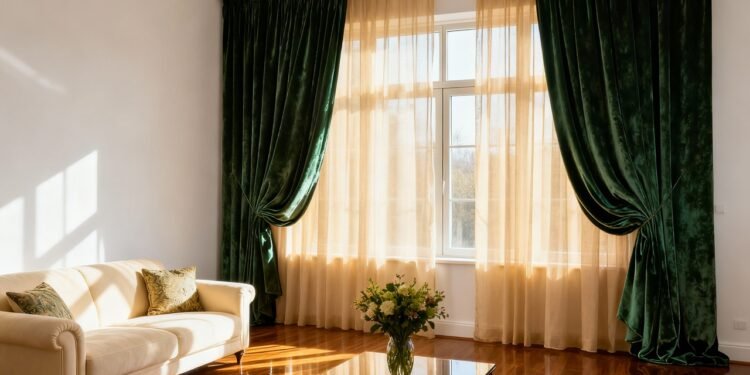 O erro comum ao escolher cortinas que faz a sala parecer menor