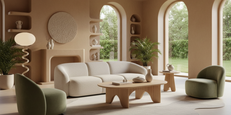 Móveis curvos e orgânicos: por que as linhas retas estão saindo de moda?