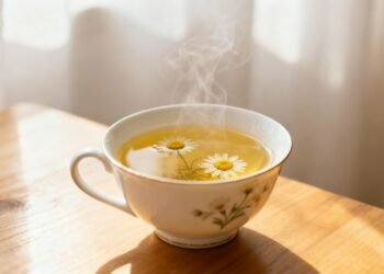 O chá quente que relaxa, diminui tensão e prepara o corpo para uma noite tranquila