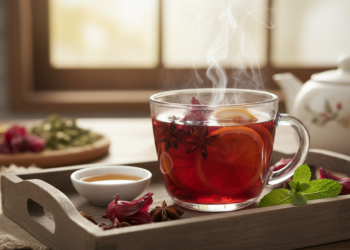 O chá vermelho famoso por ajudar a reduzir inchaço e apoiar o metabolismo