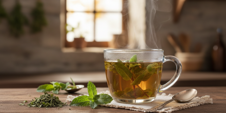 Esse chá popular é usado após refeições pesadas e pode ajudar no enjoo e no estômago cheio