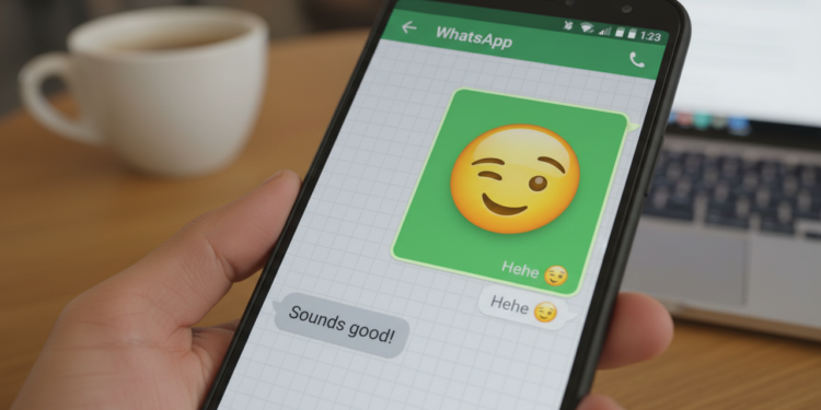 O que significa o emoji piscando e por que ele é tão usado de forma irônica no WhatsApp?