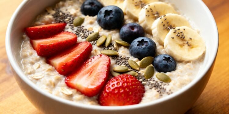 Os alimentos saudáveis para o coração no café da manhã diferente dos ovos