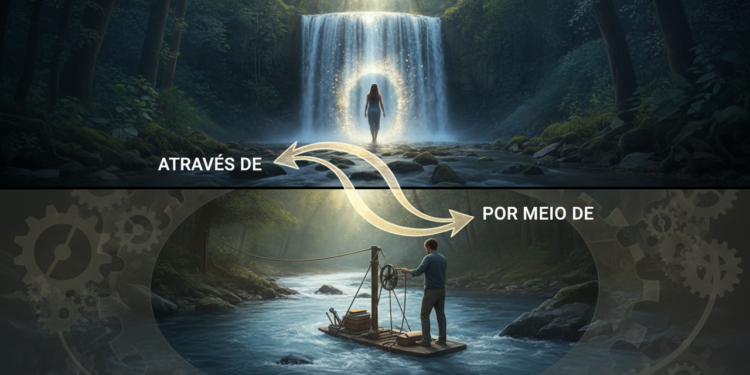 Quando e como usar corretamente "Através de" ou "Por meio de"