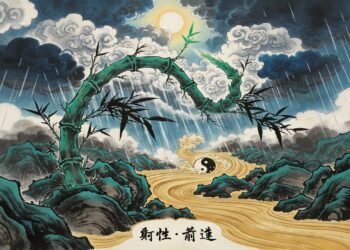 A antiga frase da filosofia chinesa que nos encoraja a ser resilientes e a avançar apesar das dificuldades