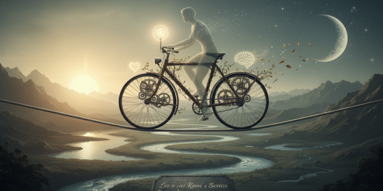 O provérbio da filosofia que compara o equilíbrio da vida a uma bicicleta e deixa uma lição duradoura