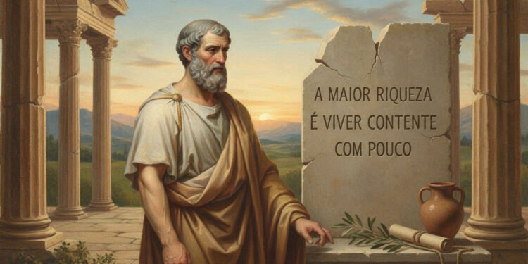 O que Platão quis te dizer com a frase “A maior riqueza é viver contente com pouco”