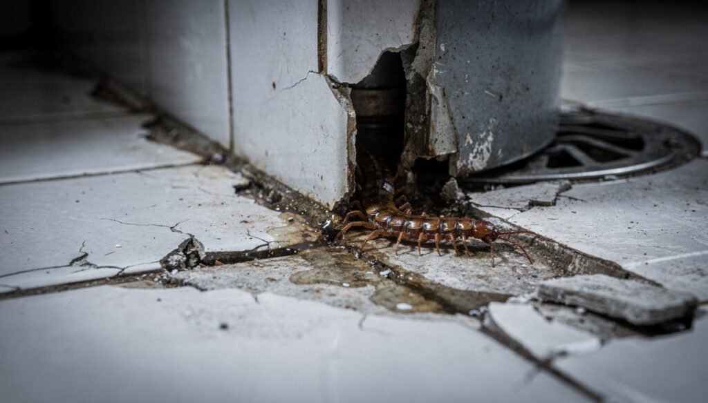 Aquela lacraia no chão do banheiro é só a ponta de um iceberg de problemas na sua casa