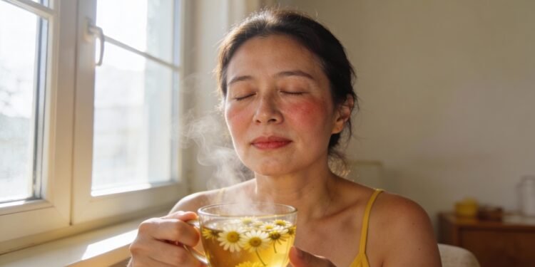 Os chás que ajudam a acalmar vermelhidão e reduzir inflamações leves na pele