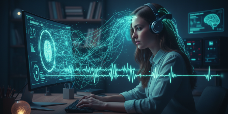 O poder das ondas binaurais de 40Hz (Gama) para concentração do seu cérebro