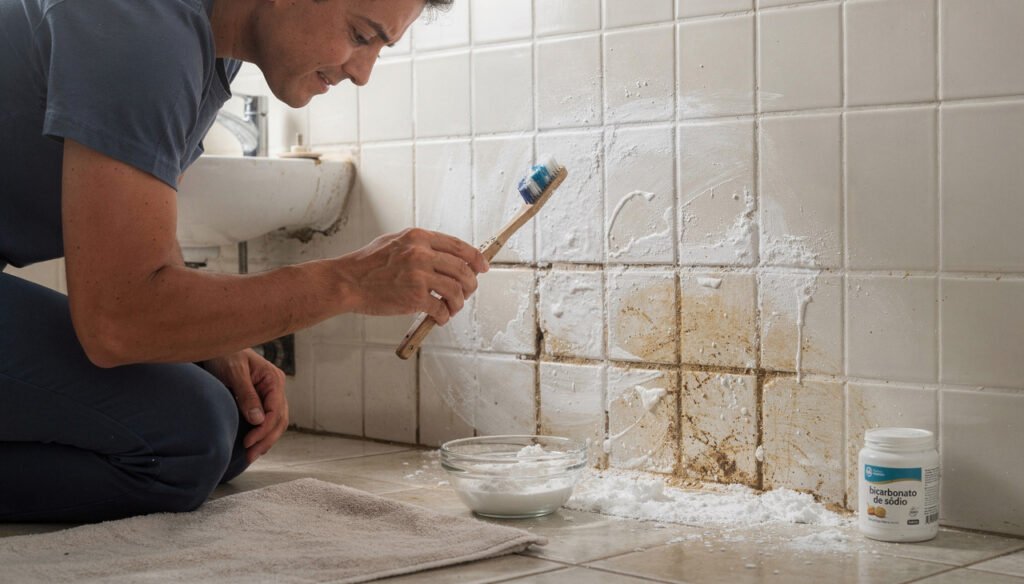 Sem água sanitária nem cloro: a melhor forma de tirar o amarelado dos rejuntes