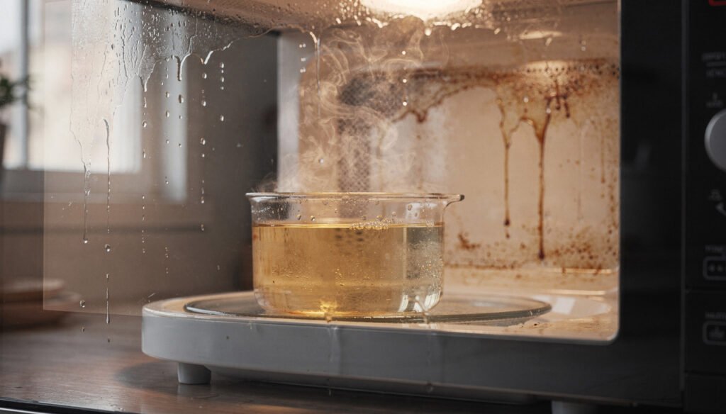 Como manter a porta do micro-ondas sempre limpa com ingredientes simples e baratos