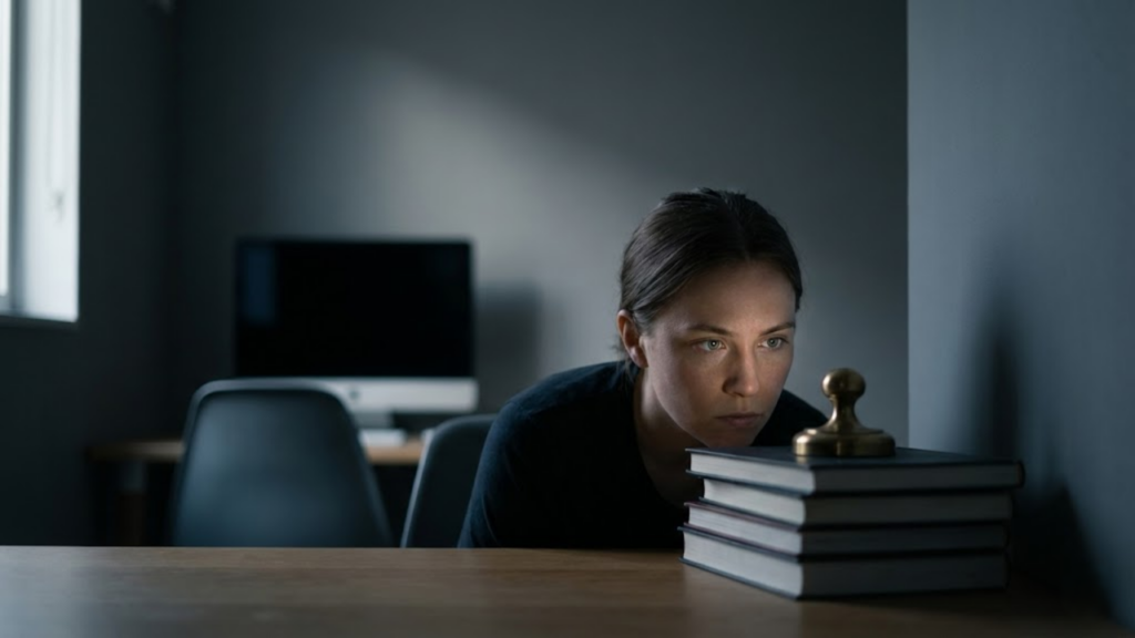 Técnica de foco visual de 30 segundos usada para preparar a mente antes do trabalho