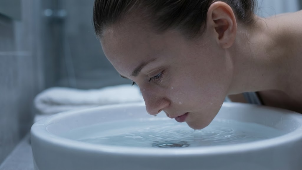 Ativação do reflexo de mergulho ao usar água gelada para reduzir ansiedade