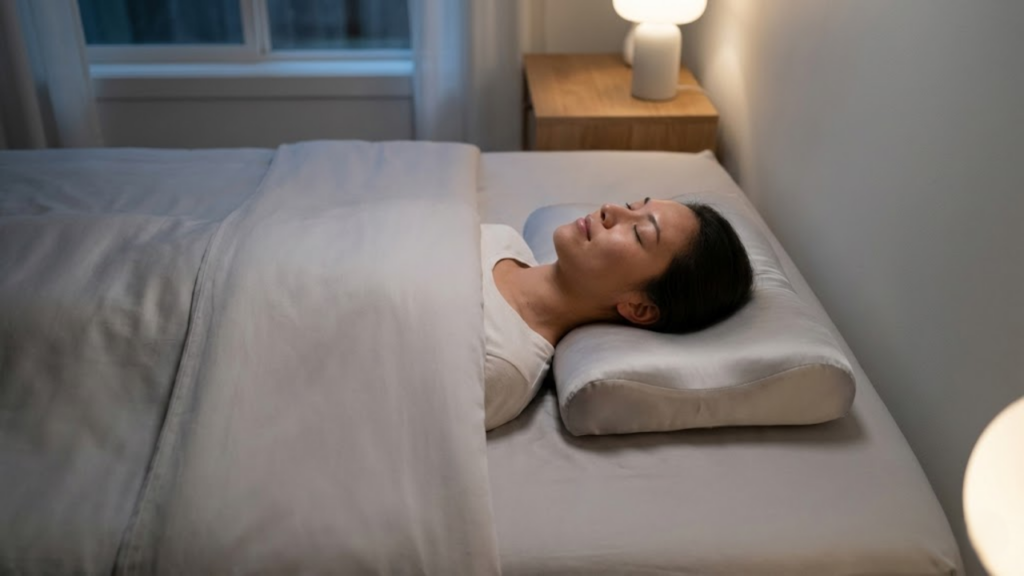 Dormir de barriga para cima como posição que reduz marcas e rugas formadas durante o sono