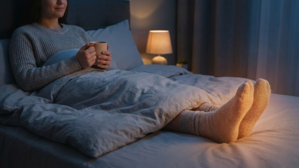 O truque de aquecer as mãos e pés para adormecer que funciona para quem não consegue dormir