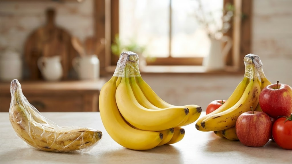 Vedação dos cabos das bananas reduz a liberação de etileno e retarda o amadurecimento
