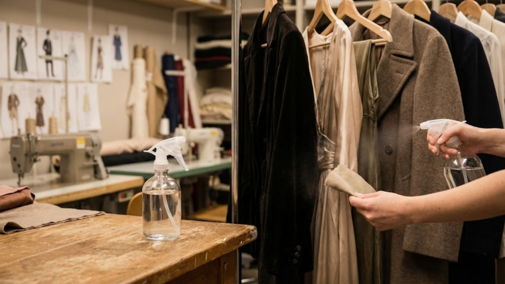 Uso de vodka em spray para eliminar odores de tecidos sem danificar as fibras
