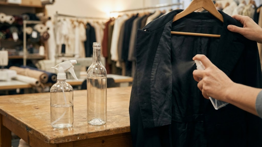 Uso de vodka em spray para eliminar odores de tecidos sem danificar as fibras
