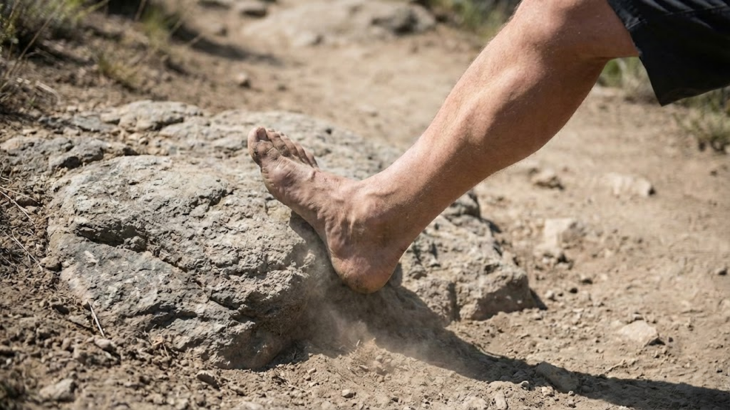 Contato ocasional dos pés com grama ou areia estimula músculos, equilíbrio e sensibilidade
