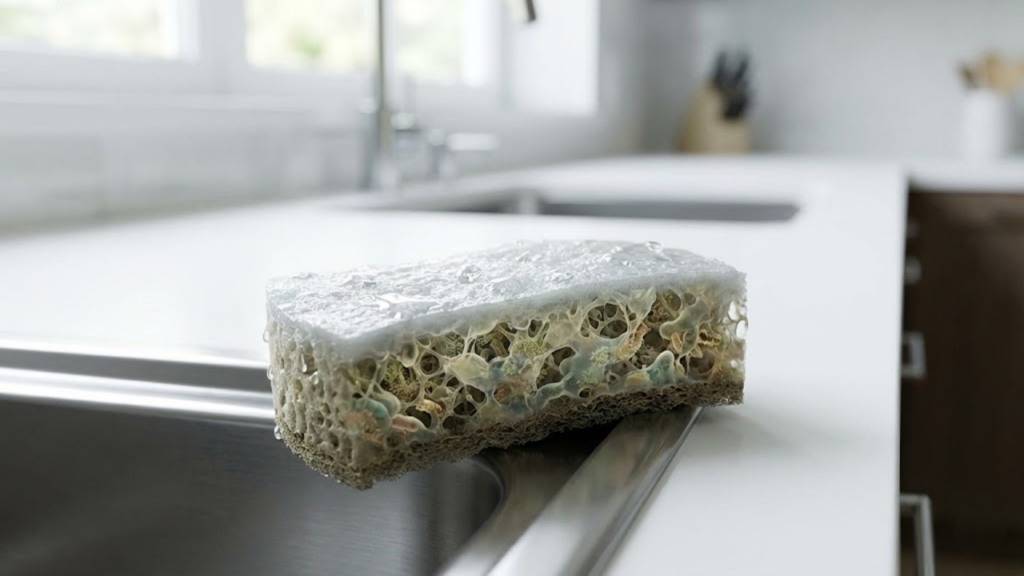 Motivos para trocar a esponja da cozinha e evitar acúmulo de bactérias nocivas