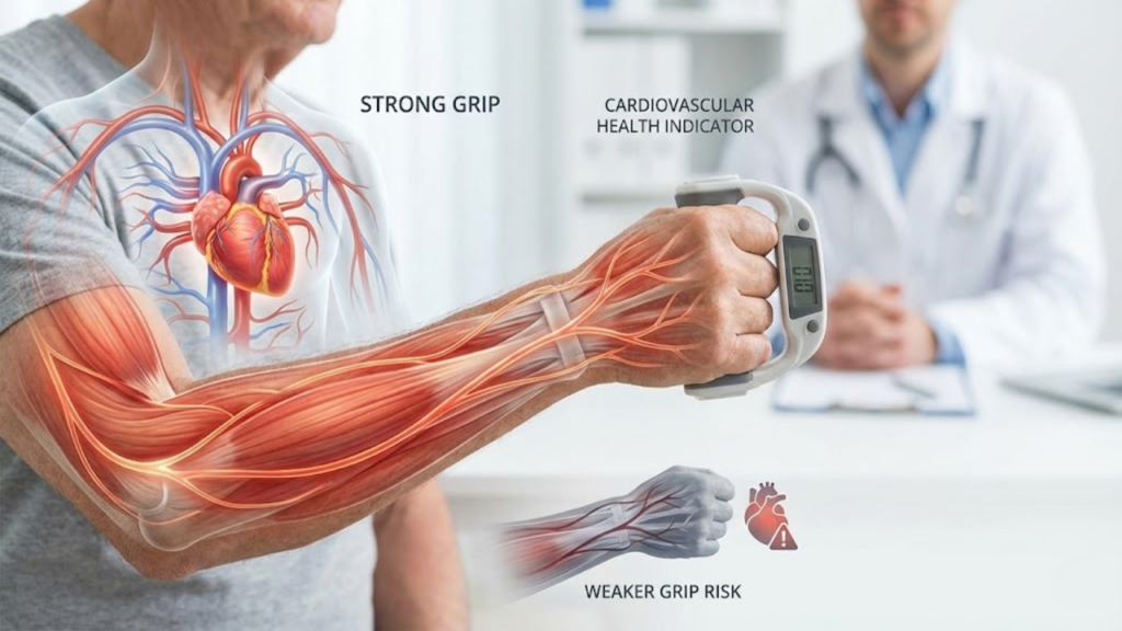 Relação entre força do aperto de mão e risco cardiovascular em idosos
