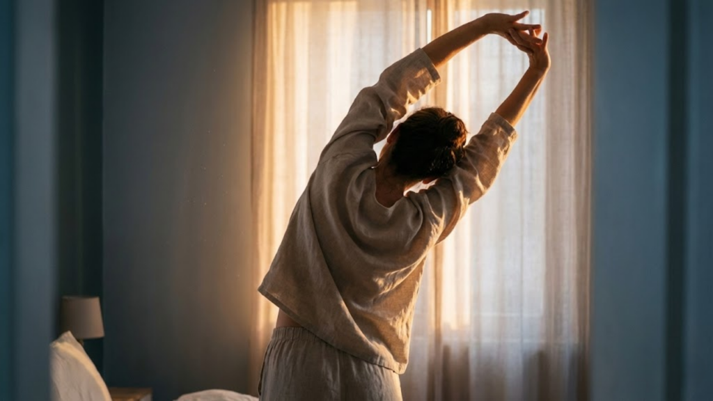 Função do alongamento ao acordar na ativação muscular e proteção das articulações
