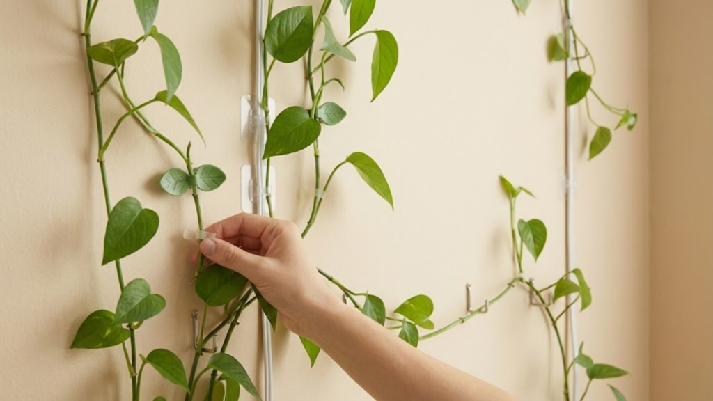 Planta de crescimento extremamente rápido ideal para disfarçar fios e tubulações visíveis
