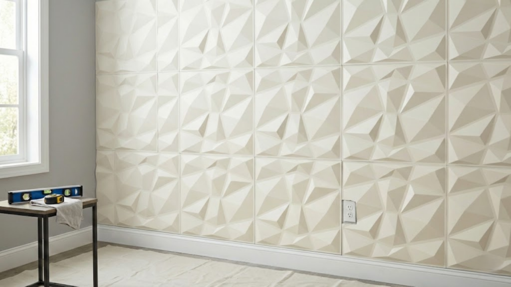 Revestimento prático que renova paredes antigas rapidamente sem tinta ou papel