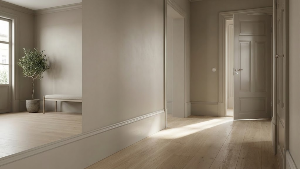 Tendência de pintar rodapés e paredes na mesma cor para alongar visualmente os ambientes
