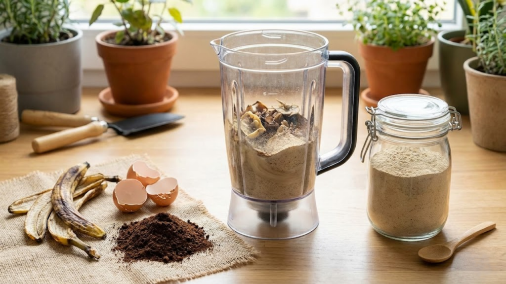 Mistura de casca de ovo, borra de café e outros ingredientes e seus efeitos
