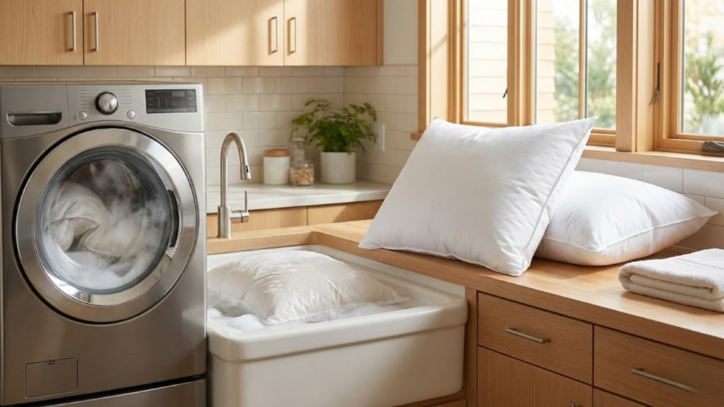 Mistura simples e pouco conhecida usada para clarear travesseiros amarelados