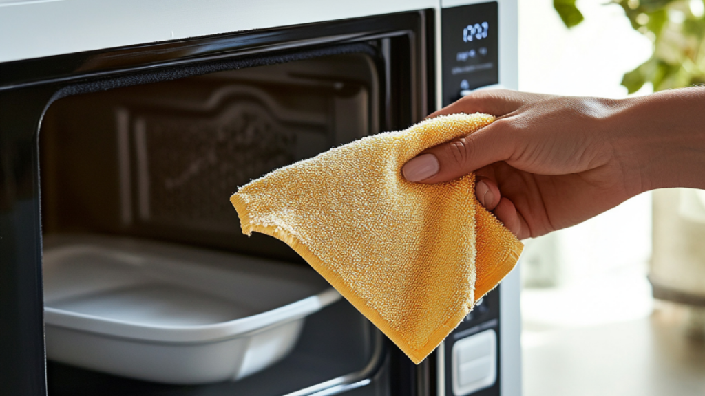 Poucos sabem o truque definitivo para limpar o micro-ondas com um ingrediente caseiro