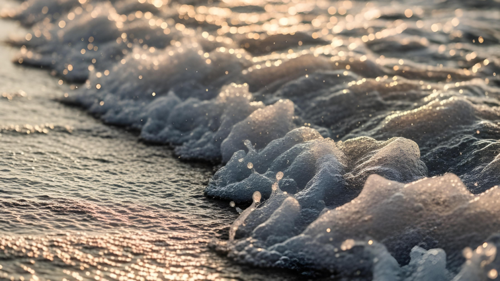 Poucos sabem qual a explicação para aparecer a espuma que vemos no mar